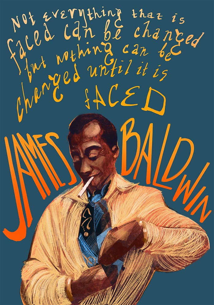 James Baldwin Art Poster