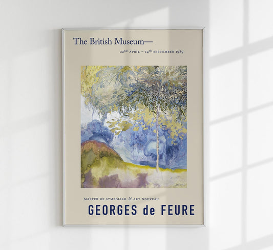 Georges de Feure Boomrijk Landschap Exhibition Poster