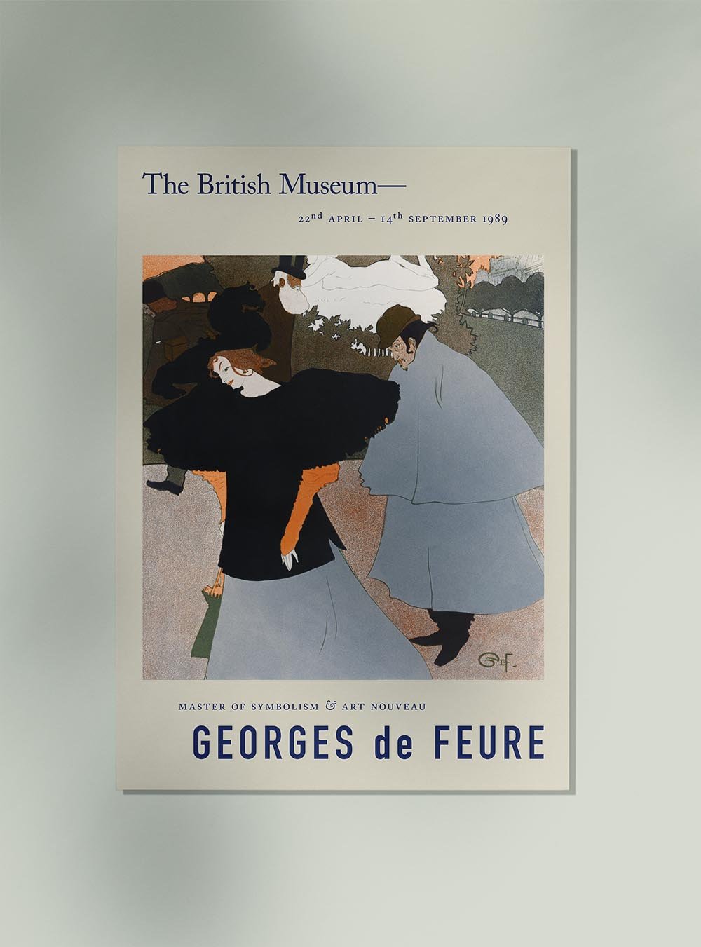 Georges de Feure Dame op straat Poster