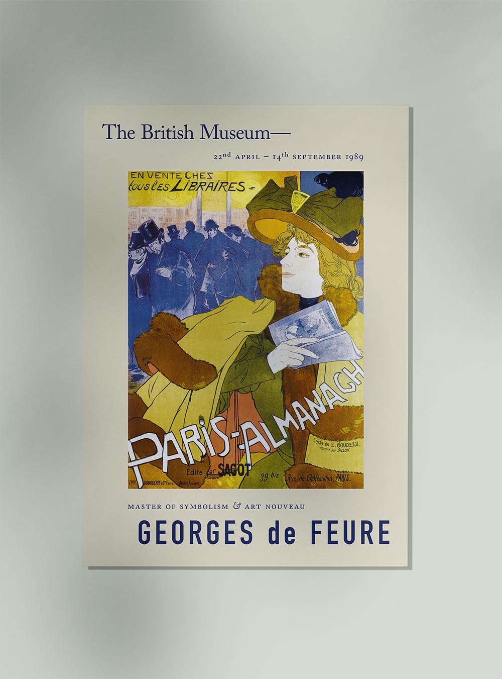 Georges de Feure Paris Almanach Exhibition Poster