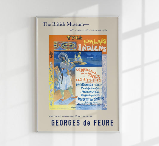 Georges de Feure Thes du Palais Indien Exhibition Poster
