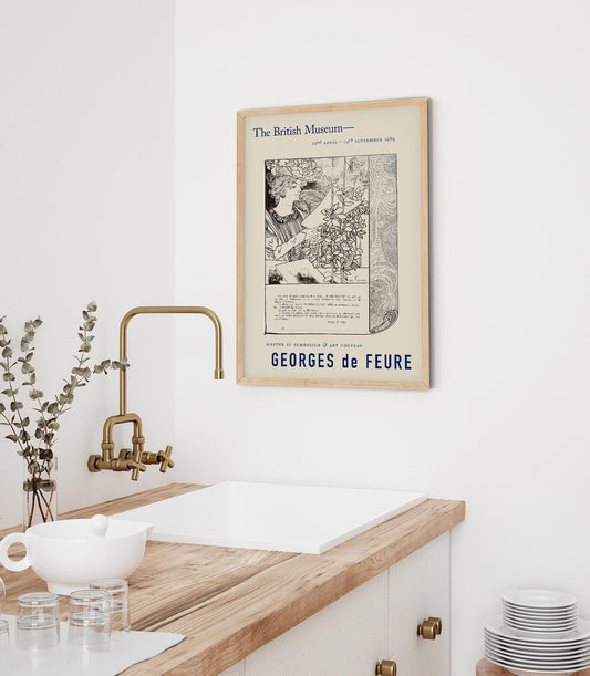 Georges de Feure Dinner Invitation Exhibition Poster