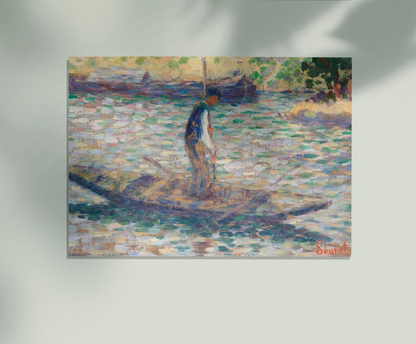 A Fisherman Art Print by Georges Seurat