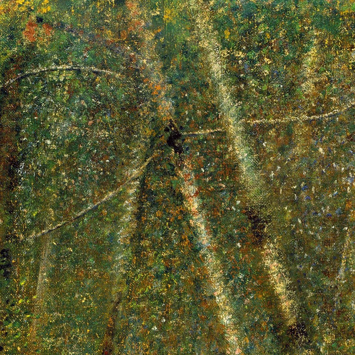 The Forest at Pontaubert Art Print by Georges Seurat