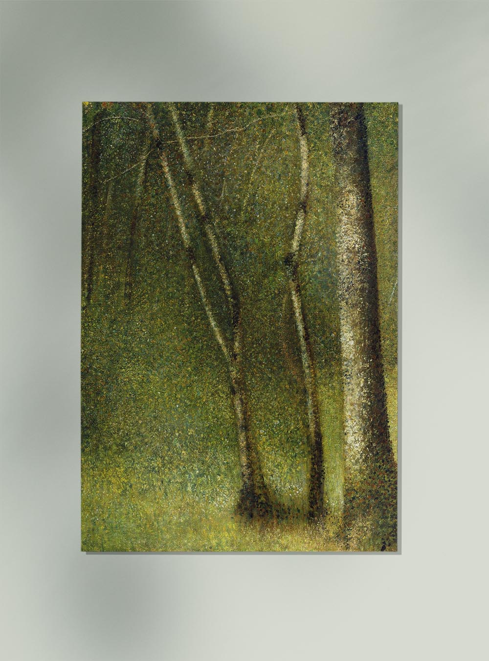 The Forest at Pontaubert Art Print by Georges Seurat