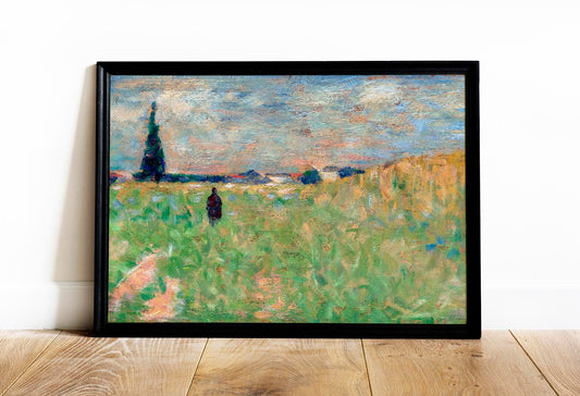 A Summer Landscape Art Print by Georges Seurat