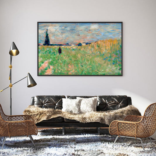 A Summer Landscape Art Print by Georges Seurat