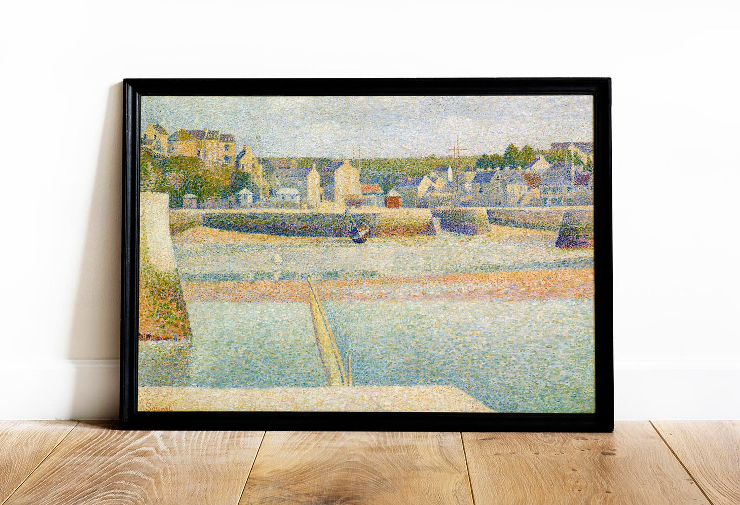 The Outer Harbor Art Print by Georges Seurat
