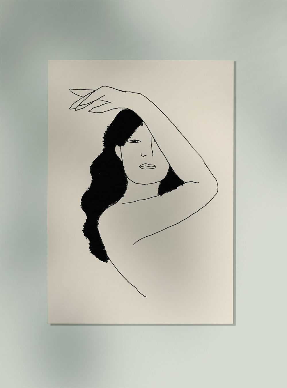 Girl Posing Art Poster