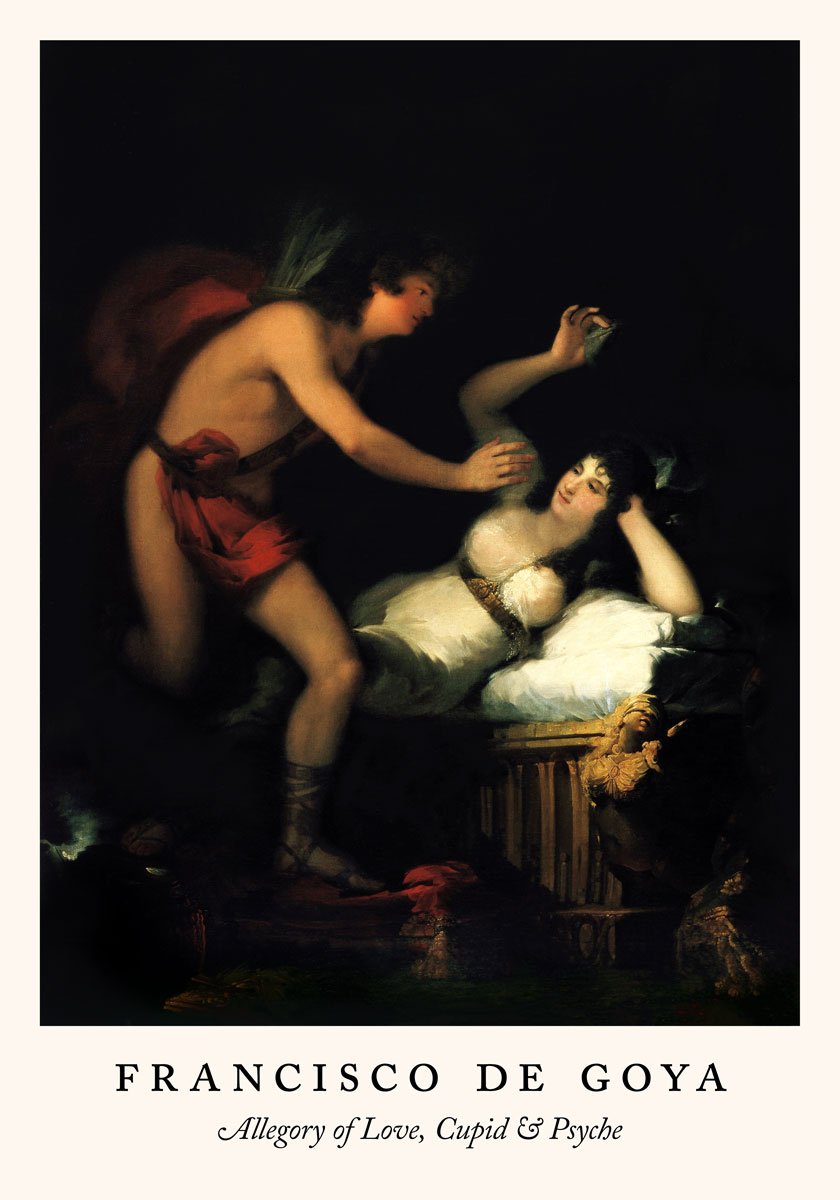 Allegory of Love, Cupid & Psyche by Francisco de Goya