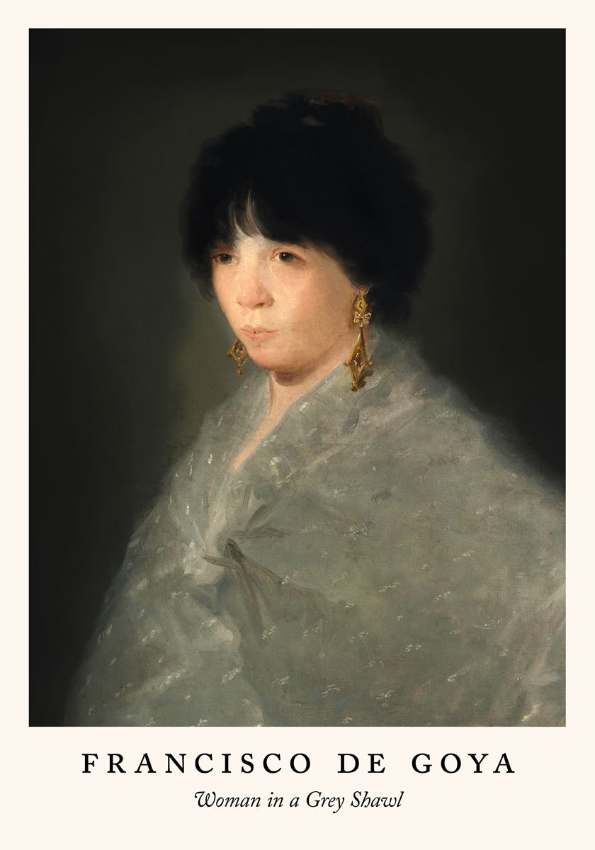 Woman in a Grey Shawl by Francisco de Goya