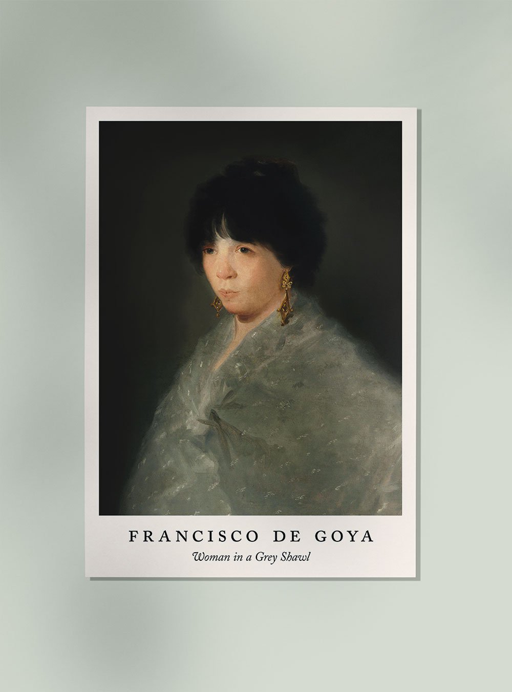 Woman in a Grey Shawl by Francisco de Goya