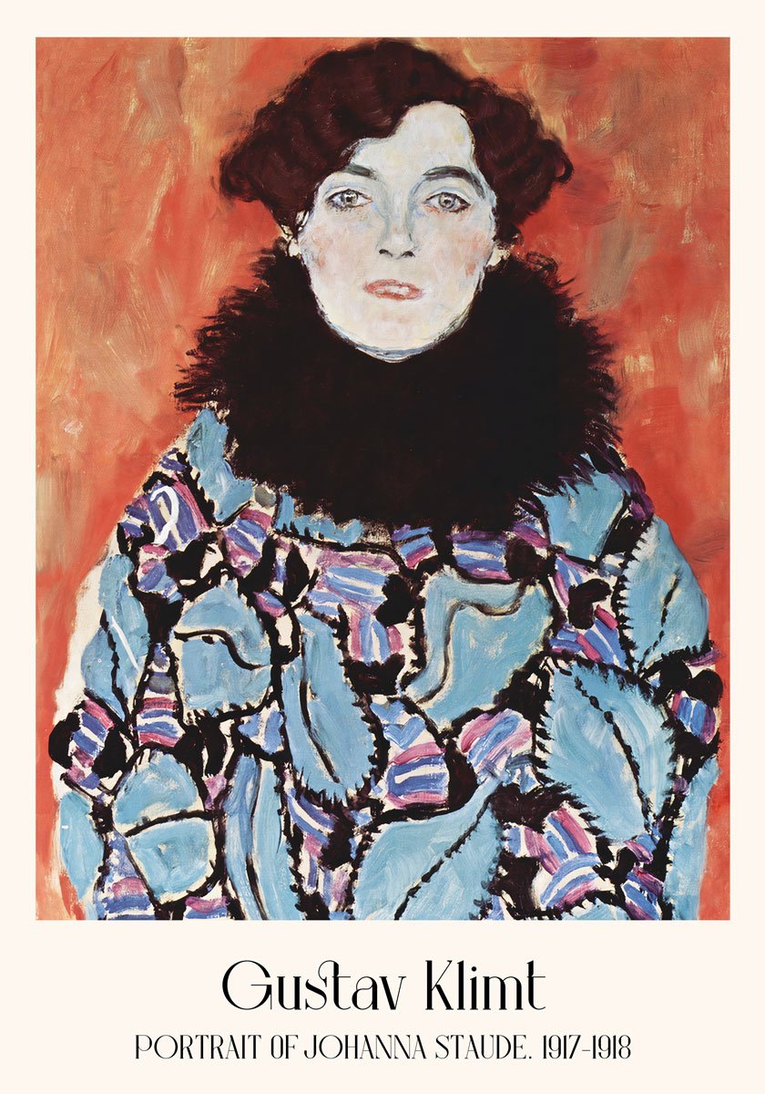 Portrait of Johanna Staude by Gustav Klimt