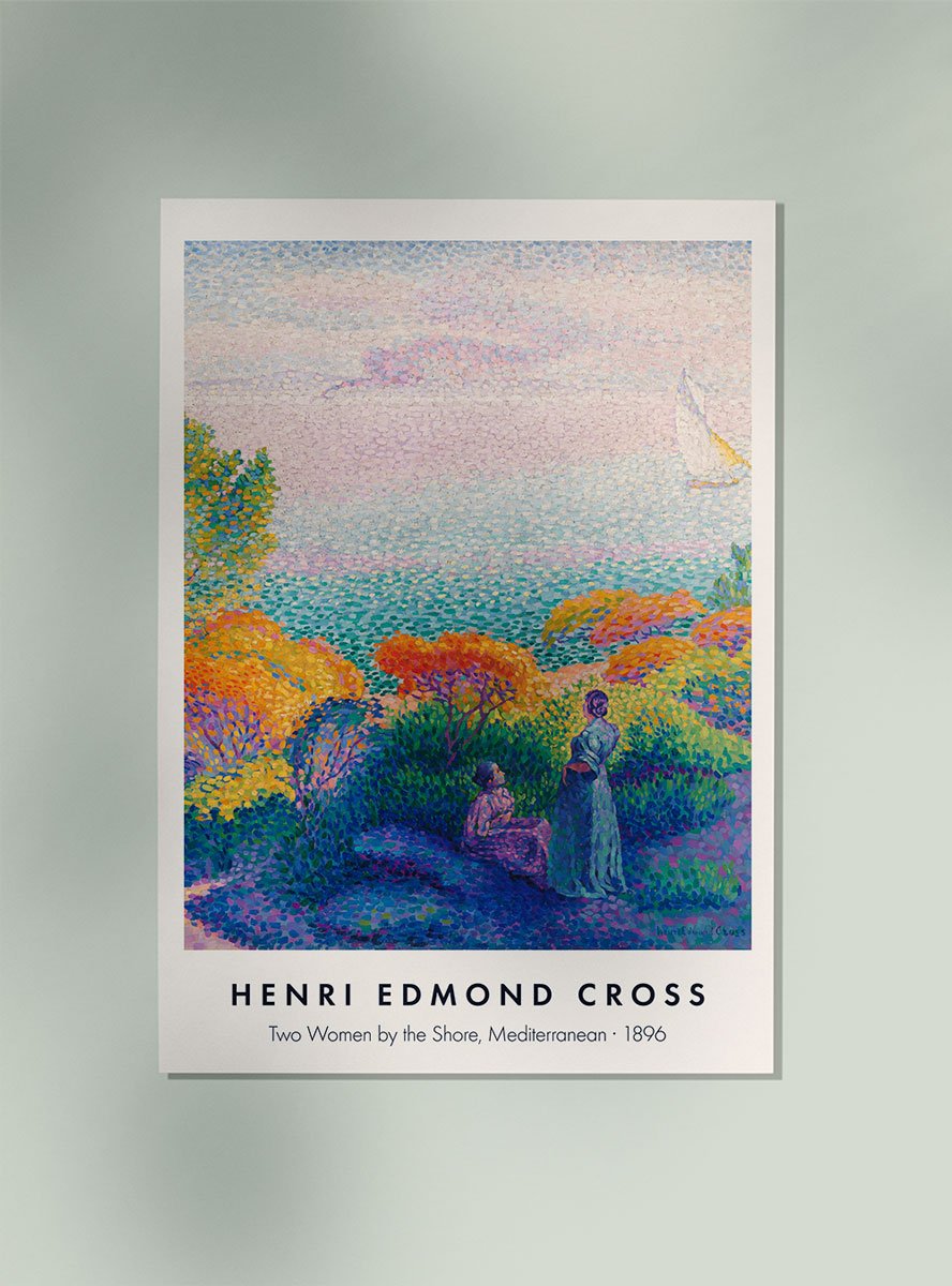 Two Women by the Shore by Henri Edmond Cross