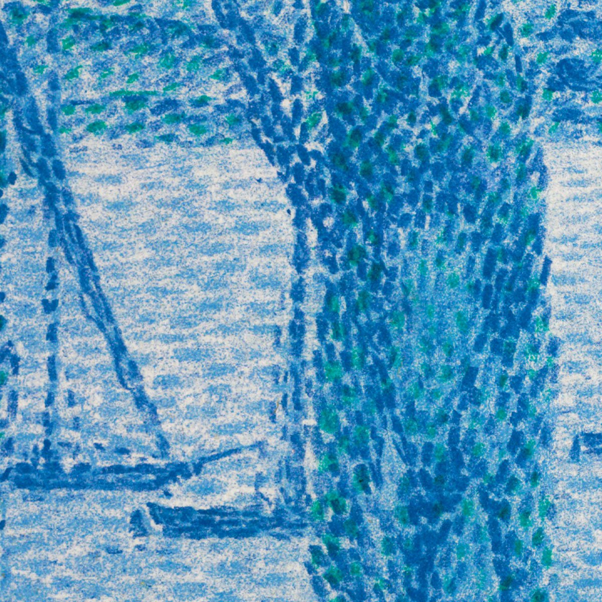 The Promenade, Landscapes with Cypresses by Henri Edmond Cross