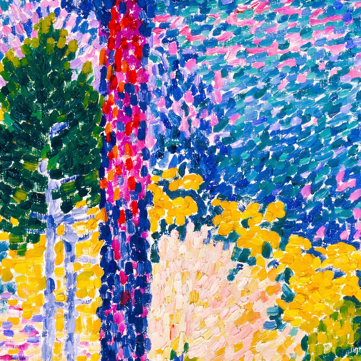 Valley with Fir, Shade on the Mountain by Henri Edmond Cross
