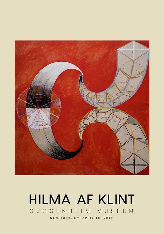 Hilma Af Klint Exhibition Poster The Swan Nr 9