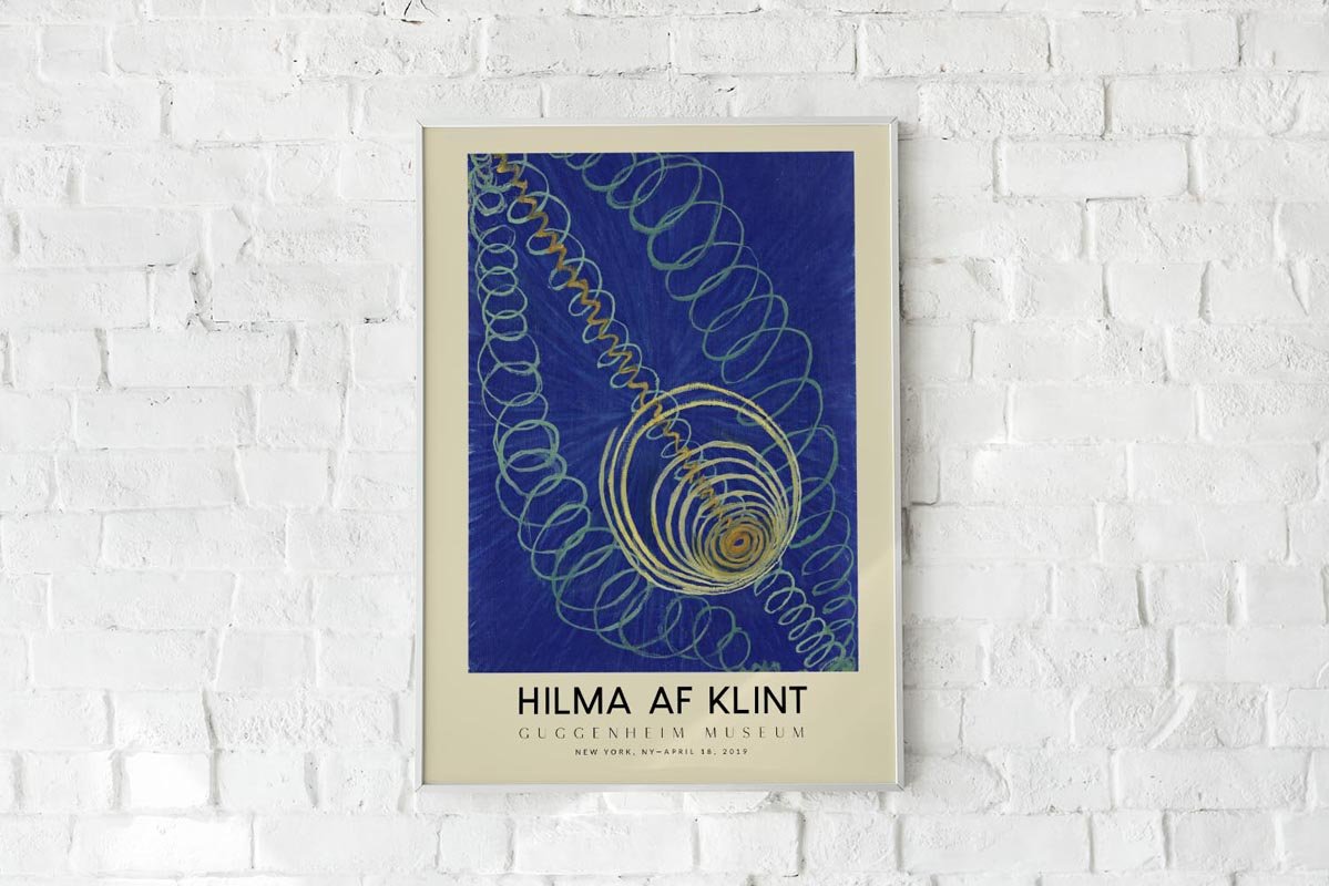 Hilma Af Klint Exhibition Poster Primordial Chaos Nr 16