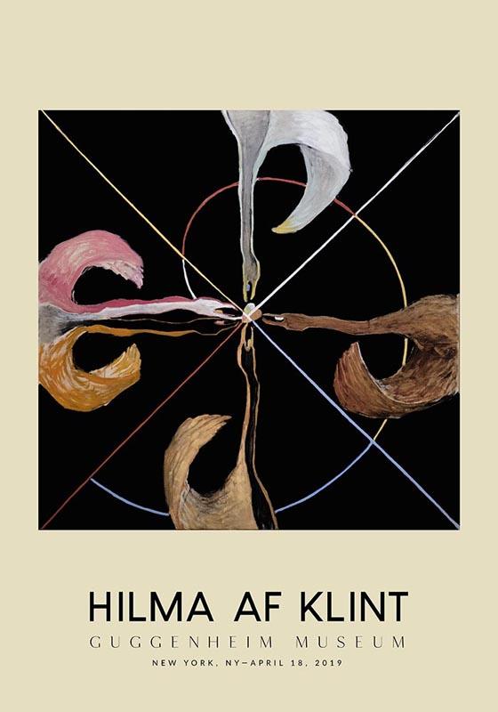 Hilma Af Klint Exhibition Poster The Swan Nr 7