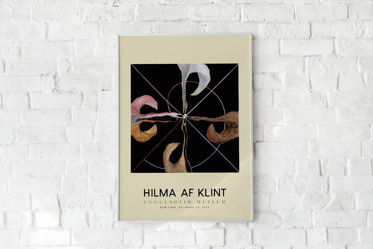 Hilma Af Klint Exhibition Poster The Swan Nr 7