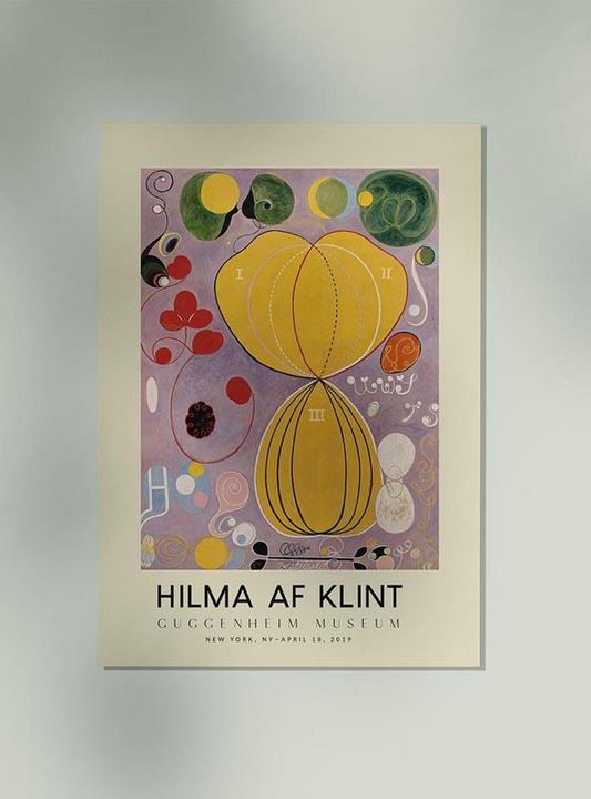 Hilma Af Klint Exhibition Poster The Ten Largest Nr 7