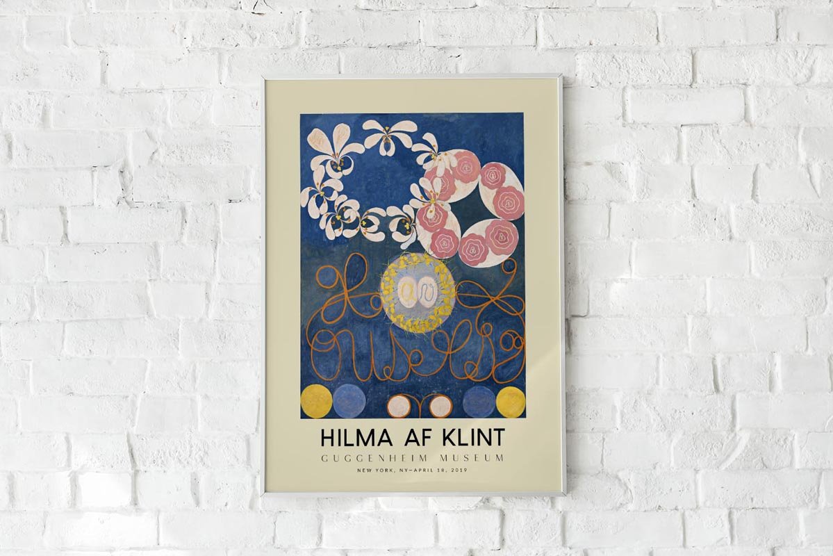 Hilma Af Klint Exhibition Poster The Ten Largest Nr 1