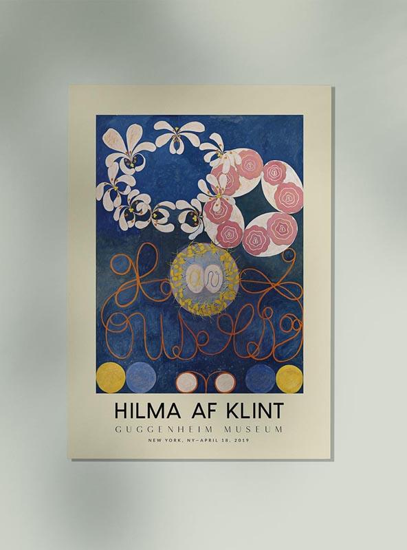 Hilma Af Klint Exhibition Poster The Ten Largest Nr 1