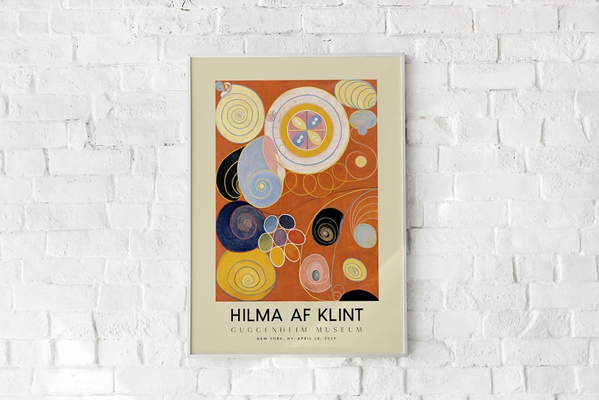 Hilma Af Klint Exhibition Poster The Ten Largest Nr 3