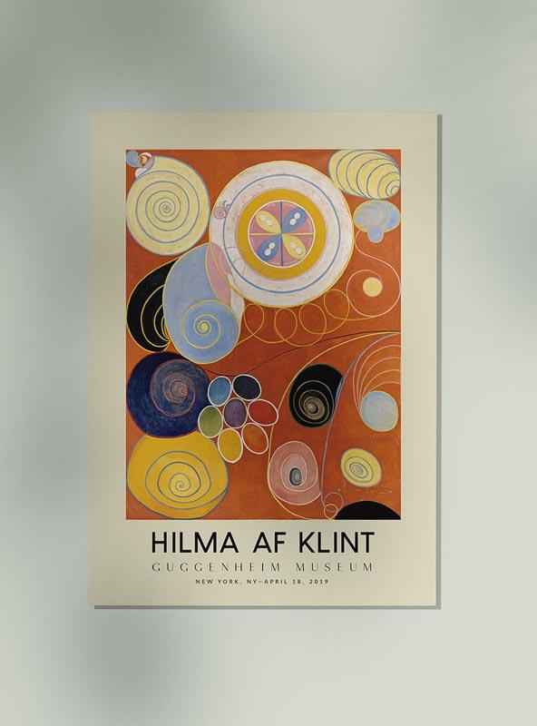 Hilma Af Klint Exhibition Poster The Ten Largest Nr 3