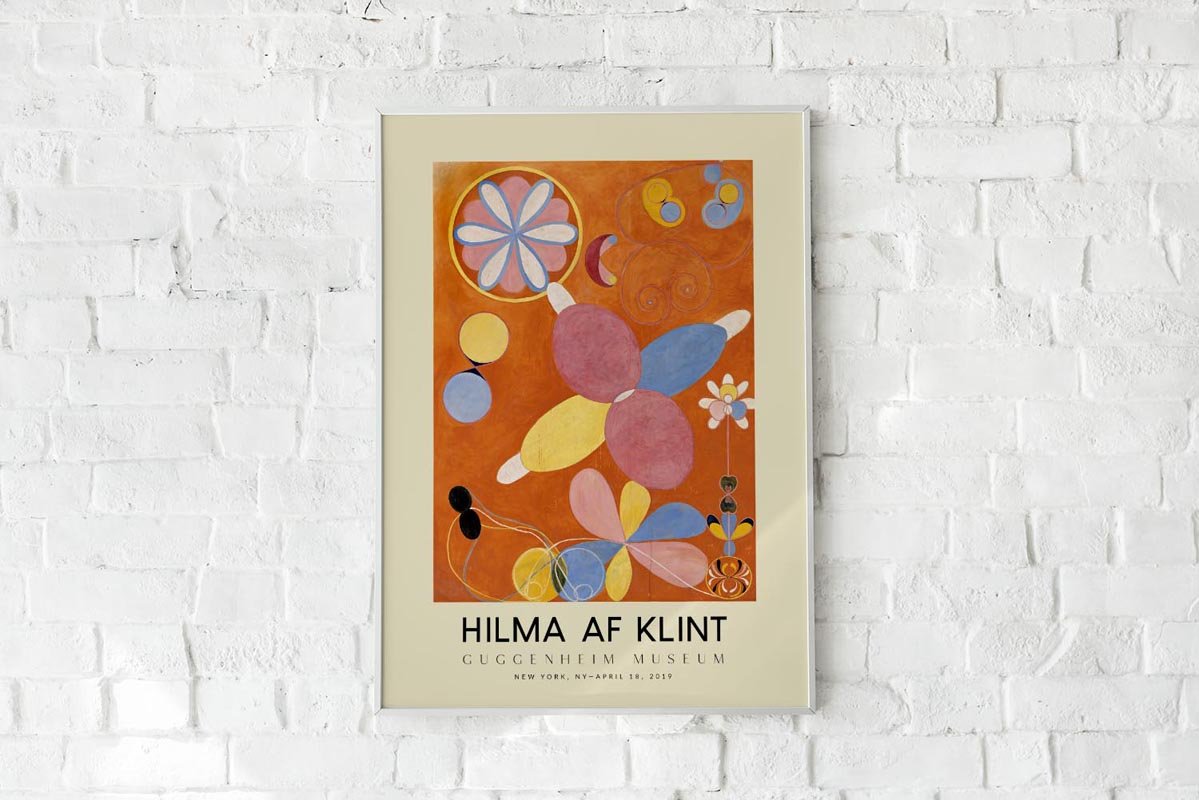 Hilma Af Klint Exhibition Poster The Ten Largest Nr 4