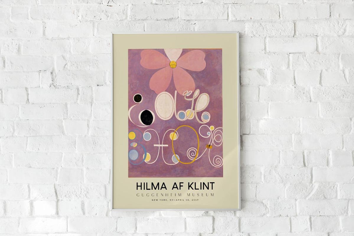 Hilma Af Klint Exhibition Poster The Ten Largest Nr 5
