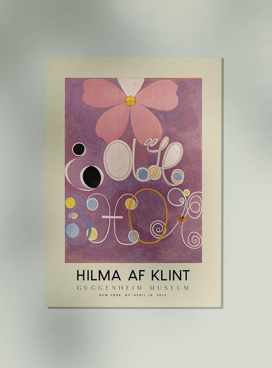 Hilma Af Klint Exhibition Poster The Ten Largest Nr 5