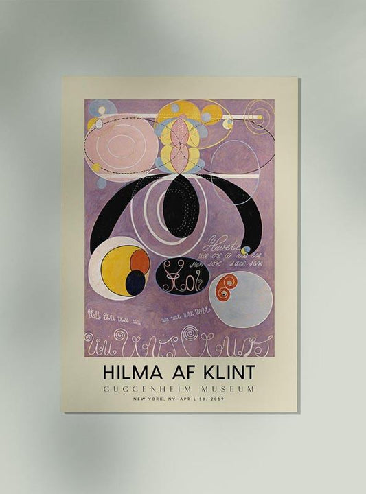 Hilma Af Klint Exhibition Poster The Ten Largest Nr 6
