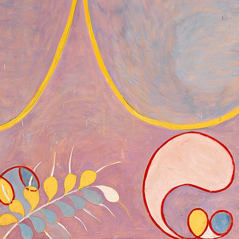 Hilma Af Klint Exhibition Poster The Ten Largest Nr 8