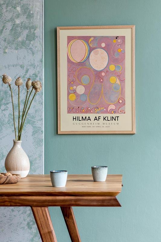 Hilma Af Klint Exhibition Poster The Ten Largest Nr 8