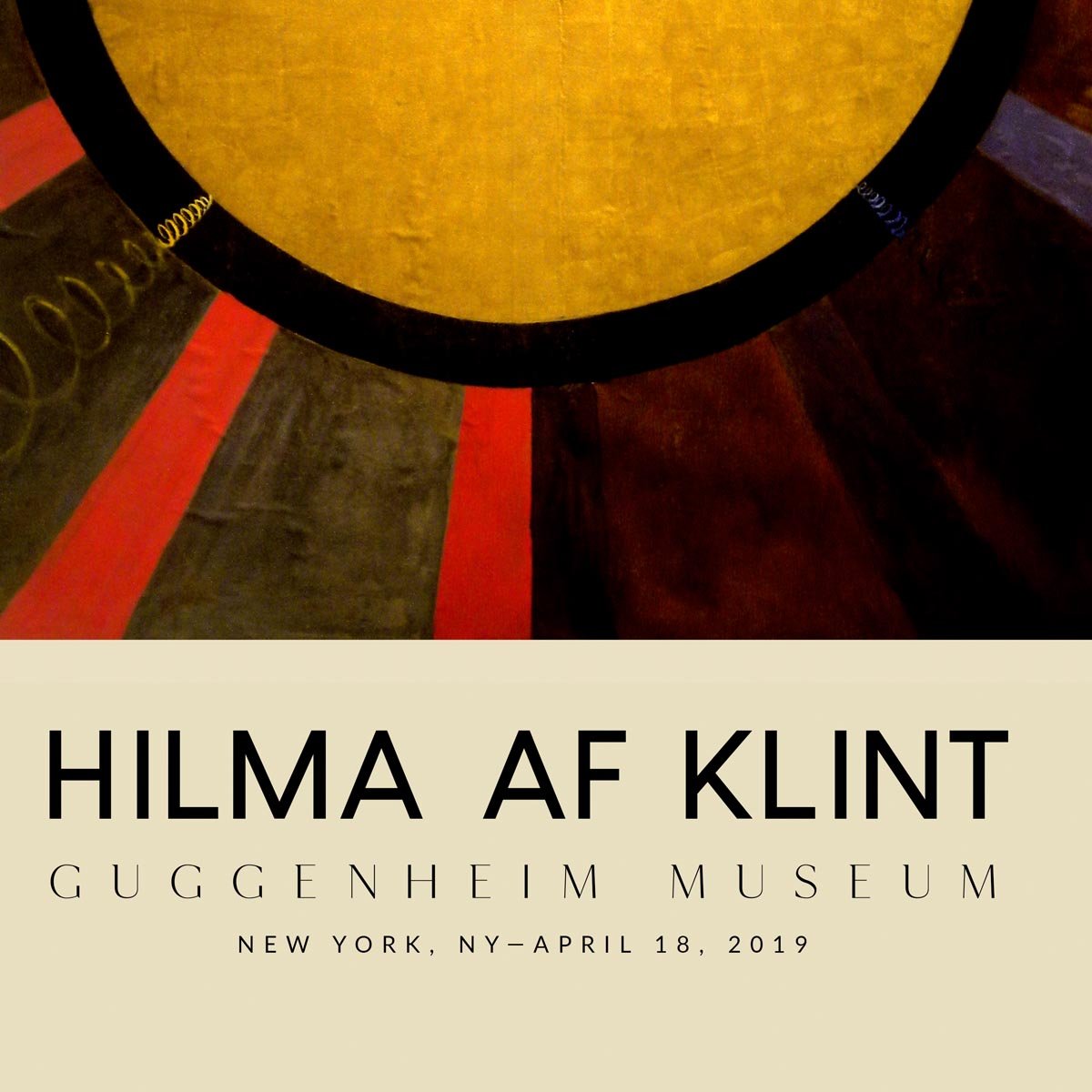 Hilma Af Klint Exhibition Poster Alterpiece Nr 3