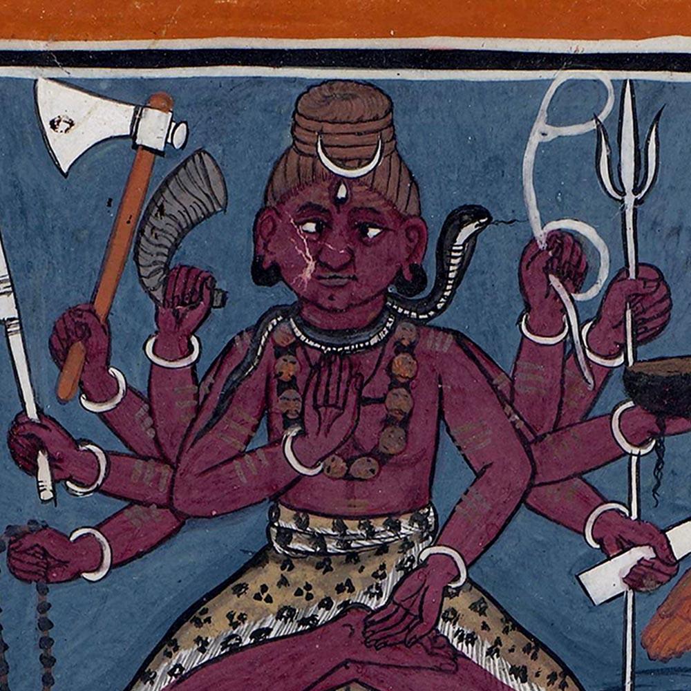 Shiva Pancha vaktra Hindu Poster