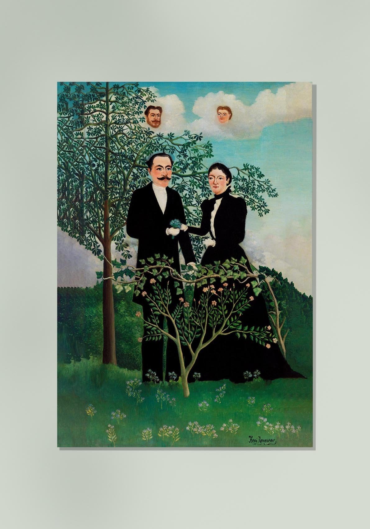 The Past and the Present by Rousseau Art Print