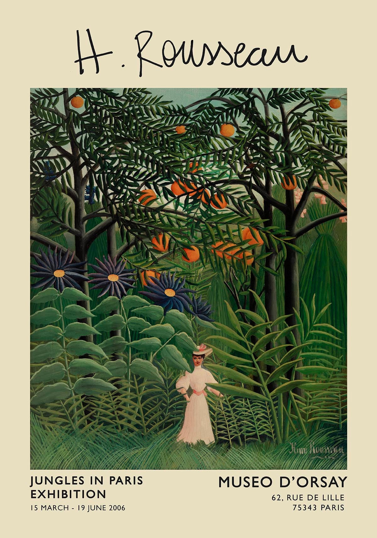 Woman Walking Rousseau Exhibition Poster