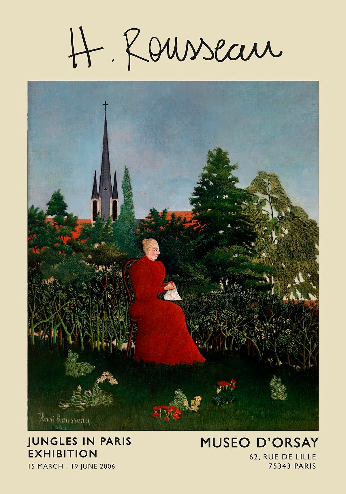 Portrait of a Woman Rousseau Exhibition Poster