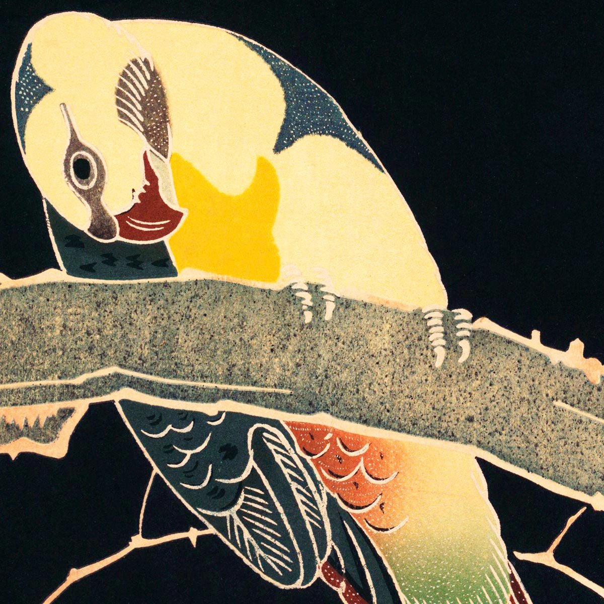 Parrot on the Branch of by Ito Jakuchu