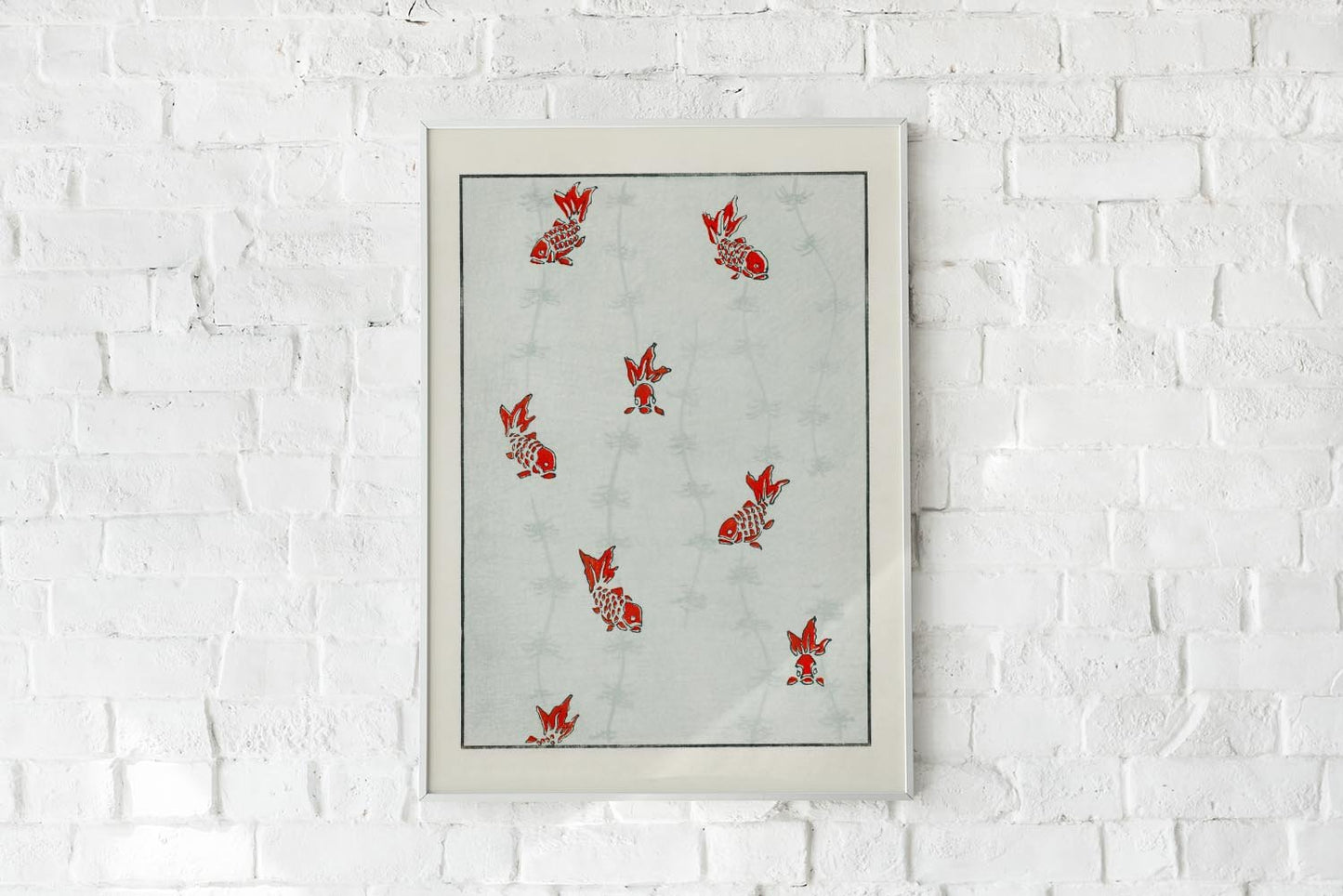 Japanese Koi Fish Pattern Poster