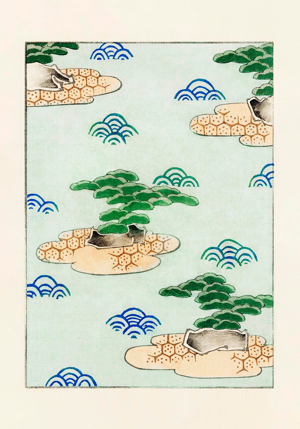 Japanese Pattern from Shin-Bijutsukai