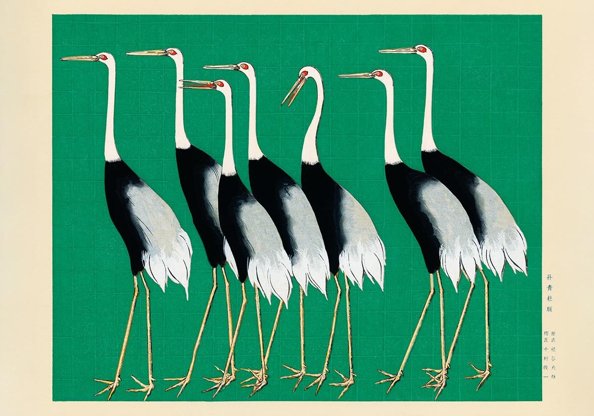 7 Birds by Korin in Green