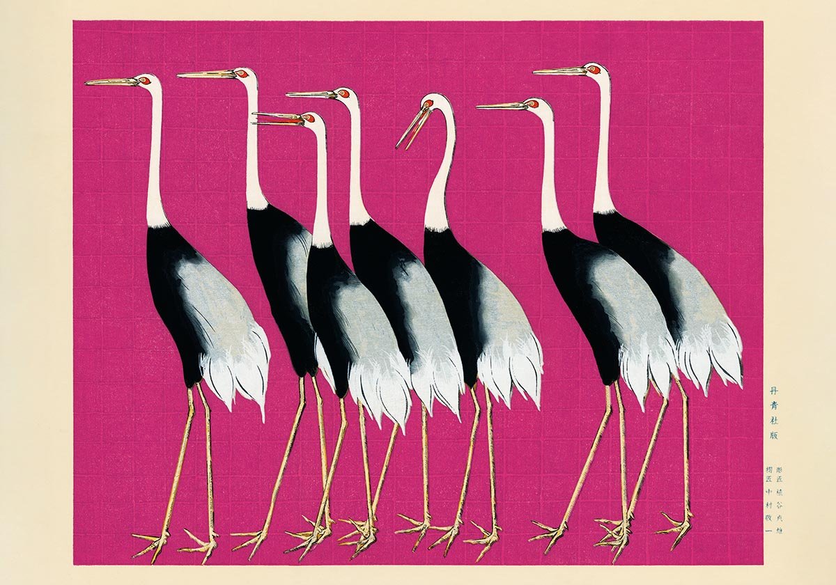 7 Birds by Korin in Pink