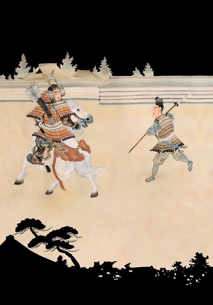 The Samurai Battle Kimono Poster