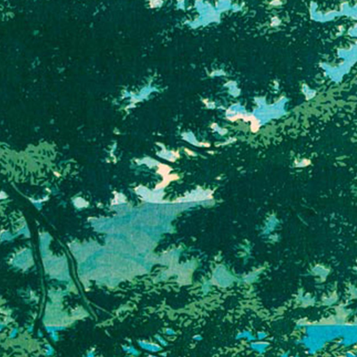 Nikkō Chūzenji Lake, Utagahama Art Print by Hasui