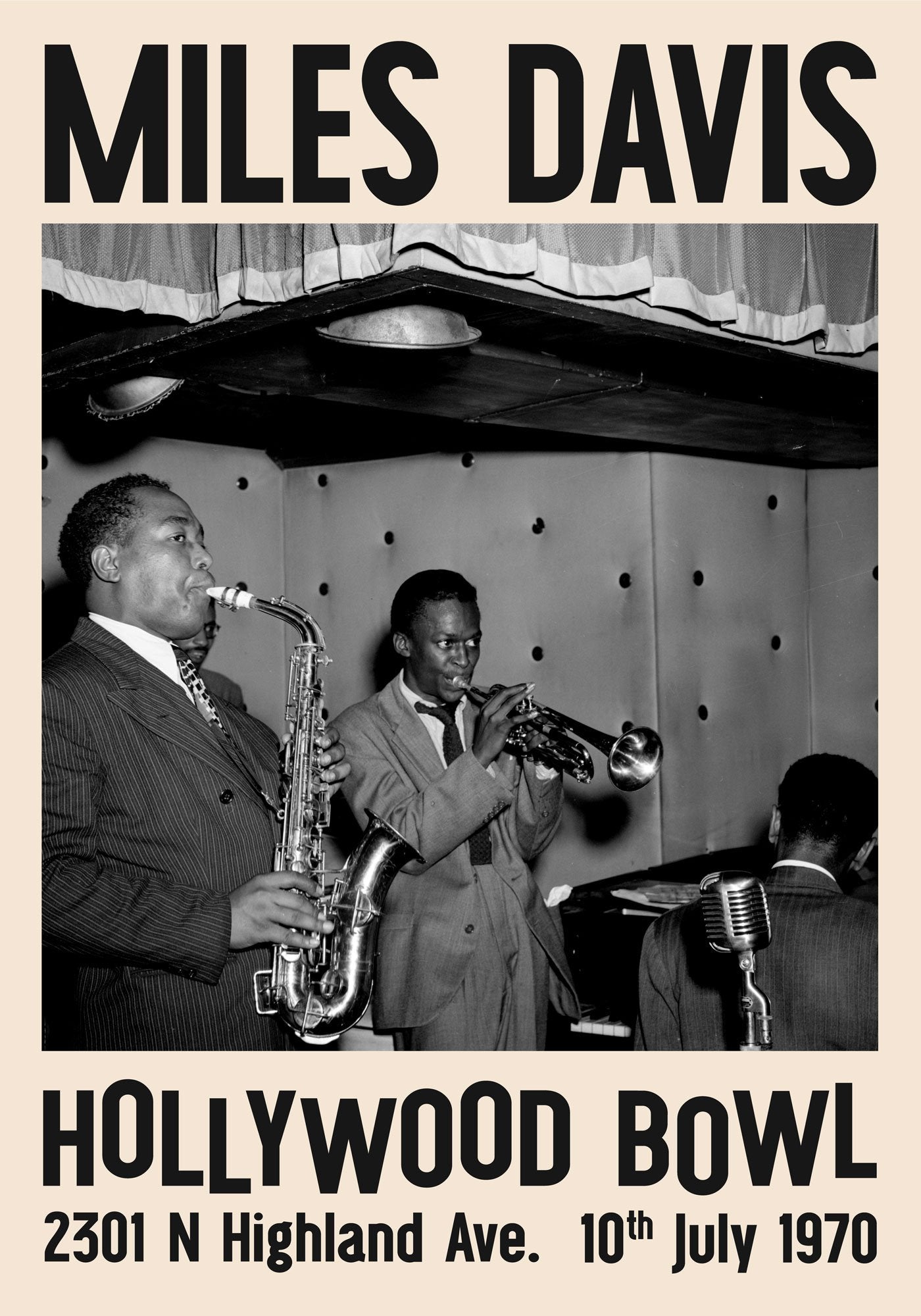Miles Davis Jazz Concert Poster