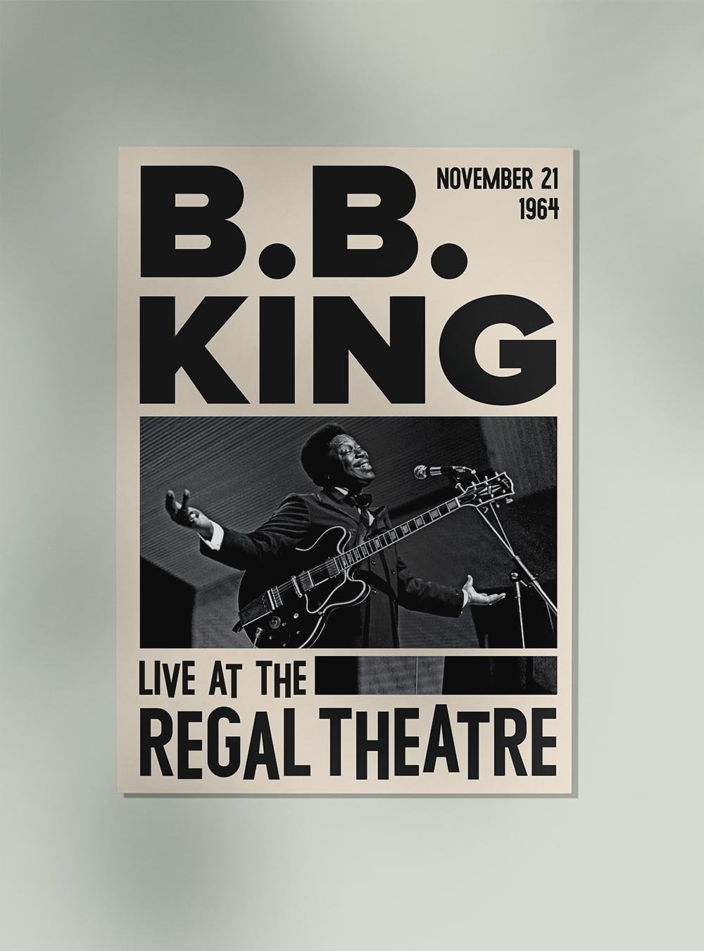 B.B. King Jazz Concert Poster