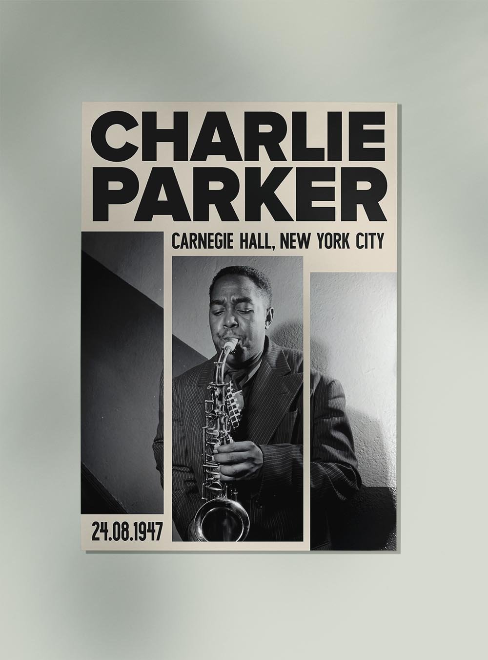 Charlie Parker Jazz Concert Poster